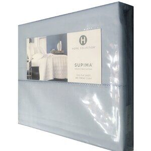 brand new SKY BLUE Hotel Collection 680 TC 100% Supima Cotton FULL Flat Sheet